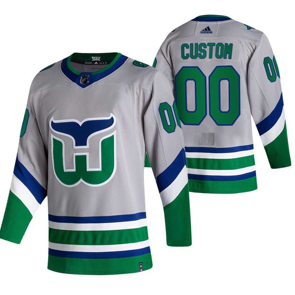 Carolina Hurricanes Customized Gray Adidas 2020-21 Reverse Retro Alternate Jersey,We sell and wholesale Carolina Hurricanes Customized Gray Adidas 2020-21 Reverse Retro Alternate Jersey on line form chian!
